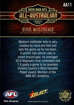 2016 Select Future Force - All-Australian Under 18 Team #AA11 Hugh McCluggage Back